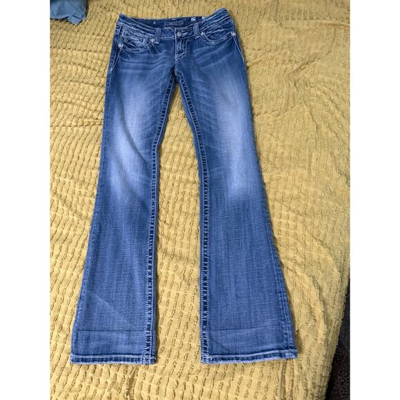 Women’s Miss Me Jeans JPS344B Boot Flare Jeans Size 29x32 - Picture 4 of 8